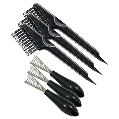 CTIRCHIU 6Pcs Hair Comb Cleaner Tool Set Hair Brush Cleaner Rake Soft Bristles for Home and Salon Use