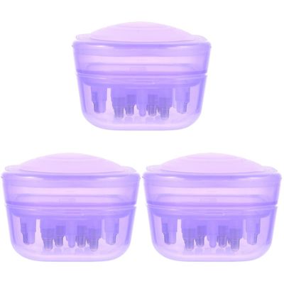 Ipetboom 3pcs Scalp Applicator Comb Graduated Scale for Hair Serum Leak Scalp Treatment Bottle Transparent Distribution