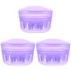 Ipetboom 3pcs Scalp Applicator Comb Graduated Scale for Hair Serum Leak Scalp Treatment Bottle Transparent Distribution view 1