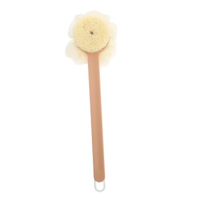 ARTSEWPLY Long Handle Bath Brush Soft Bristles 1-Pack Mesh Shower Scrubber for Body Cleaning Suitable for Skin Types in Bathtub or Shower