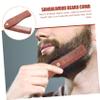 ARTSEWPLY Household Wooden Folding Beard Comb Compact Pocket Comb for Beard Care Natural Sandalwood for Home and Travel Use view 3