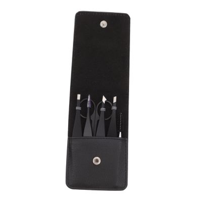 ELAYARD 6pcs Eyebrow Clip Practical Stainless Steel Beauty Tweezers for Hair Removal Portable Eyebrow Trimming Tool for Travel and Salon Use