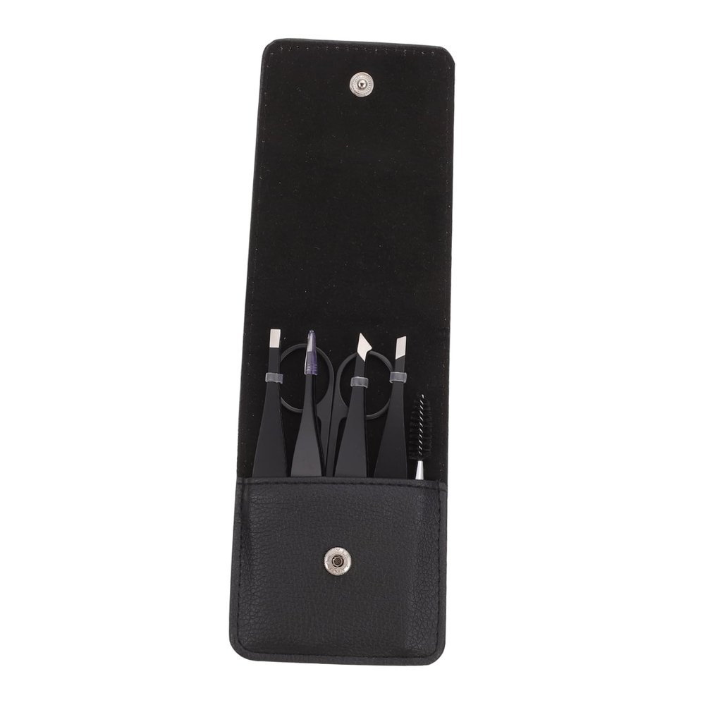 ELAYARD 6pcs Eyebrow Clip Practical Stainless Steel Beauty Tweezers for Hair Removal Portable Eyebrow Trimming Tool for Travel and Salon Use