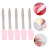 DECORNIJIA 5pcs Wax Applicator Spatula Set Curved Makeup Tool for Hand and Foot Care Skin Treatment Brush for Waxing and Spa Use view 3