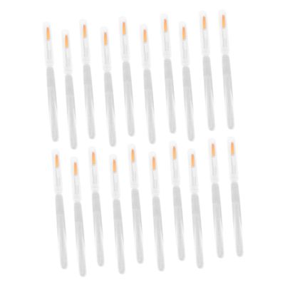 ELAYARD 20PCS Crystal Lip Disposable Makeup Brushes Protective Cover for Travel and Personal Use