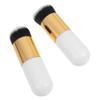 DECORNIJIA 2pcs Fluffy Foundation Brush for Smooth Blending Natural Look Makeup Tool for Cream Liquid and Powder Application view 1