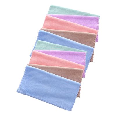 ARTSEWPLY Microfiber Makeup Remover Cloths 10pcs Coral Fleece Face Towels 25x25cm Soft Washcloths for Gentle Facial Cleansing and Makeup Removal for Women