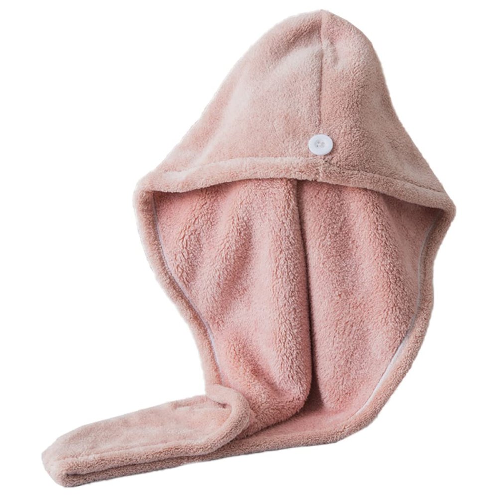 ARTSEWPLY Thick Coral Microfiber Hair Drying Towel Super Absorbent Quick Dry Cap for Long Hair Fast Drying Head Wrap for Women Soft and Lightweight for Home and Travel