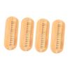 ARTSEWPLY 4pcs Wooden Nail Brush Double-sided Nail Cleaner for Fingernails Toenails Boards for Care Cleaning Brush for Household Use view 1