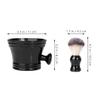 DONFAMDS Male Shaving Shaving Brush Bowl Kit Beard Grooming Kit Reusable Plastic for Care view 2