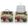 Adornori Fruit Grapes Leaves Travel Toiletry Bag for Men and Women, Large Hanging Makeup Bag Organizer Toiletries Bag for Travel, Cosmetic Bag with Handle view 4