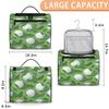 Adornori Golf Theme Travel Toiletry Bag for Men and Women, Large Hanging Makeup Bag Organizer Toiletries Bag for Travel, Cosmetic Bag with Handle view 2