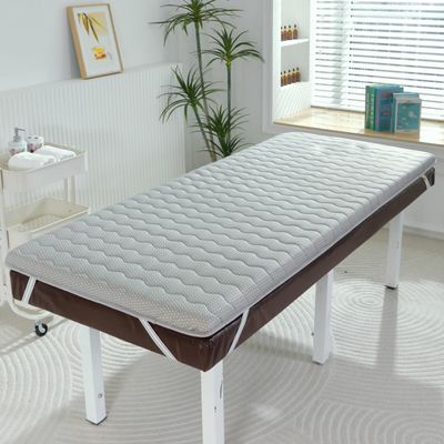 LDLCYCN Gray,185 * 70cm(S), Memory Foam Beauty Salon Bed Mattress Topper Thicken 4Cm Lash Bed Topper with Elastic Strap Spa Bed Mattress Pad Non-Slip Lash Bed Cushion for Beauty Salon Massage