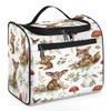 Adornori Jungle Animal Print Travel Toiletry Bag for Men and Women, Large Hanging Makeup Bag Organizer Toiletries Bag for Travel, Cosmetic Bag with Handle view 1
