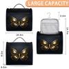 Adornori Gold Butterfly Travel Toiletry Bag for Men and Women, Large Hanging Makeup Bag Organizer Toiletries Bag for Travel, Cosmetic Bag with Handle view 2