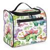 Adornori Dinosaur Funny Dino Travel Toiletry Bag for Men and Women, Large Hanging Makeup Bag Organizer Toiletries Bag for Travel, Cosmetic Bag with Handle view 1