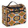Adornori Mexican Art Flowers Travel Toiletry Bag for Men and Women, Large Hanging Makeup Bag Organizer Toiletries Bag for Travel, Cosmetic Bag with Handle view 1