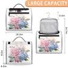 Adornori Flora Flowers Hydrangeas Travel Toiletry Bag for Men and Women, Large Hanging Makeup Bag Organizer Toiletries Bag for Travel, Cosmetic Bag with Handle view 2