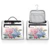Adornori Flora Flowers Hydrangeas Travel Toiletry Bag for Men and Women, Large Hanging Makeup Bag Organizer Toiletries Bag for Travel, Cosmetic Bag with Handle view 4