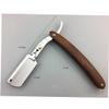 ARTSEWPLY Wooden Handle Razor Men Manual Barber Shaver Beard Shaper for Men Safe Metal Shaving Razor Portable Hair Shaper view 2