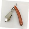 ARTSEWPLY Wooden Handle Razor Men Manual Barber Shaver Beard Shaper for Men Safe Metal Shaving Razor Portable Hair Shaper view 4