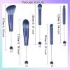 10Pieces Beadable Makeup Brushes Solid Color Diy Makeup Comestic Brushes Beaded Brushes Kit for DIY Beaded Eyeshadow Brush (Beadable Makeup Brushes-10pieces=2Sets) view 2
