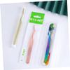 DECORNIJIA 2pcs Stainless Steel Lash Tweezers Curved Eyelash Tweezers for Lash Extensions Pointed Tips view 3
