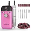 Portable Nail Drill Electric File: Cordless Nail Drills for Acrylic Nails Professional Rechargeable Nail Machine Kit Manicure Pedicure Tools Polishing Set for Shaping, Removing & Polishing Gel Nails view 1