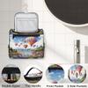 Adornori Hot Air Balloon Travel Toiletry Bag for Men and Women, Large Hanging Makeup Bag Organizer Toiletries Bag for Travel, Cosmetic Bag with Handle view 3