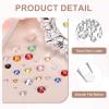 MECCANIXITY 3000pcs SS16 4mm Flatback Crystal Rhinestones, Resin Crystal Gems with Tweezer Dotting Pen Non Hotfix for Bedazzling Tumblers Mugs Bottles Nail DIY Crafts, White view 3