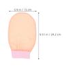 ARTSEWPLY 2pcs Faux Silk Exfoliating Mitts Washcloth Body Scrubbers for Bath Gentle Exfoliation for Face Body view 2