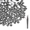MECCANIXITY 3000pcs SS16 4mm Flatback Crystal Rhinestones, Resin Crystal Gems with Tweezer Dotting Pen Non Hotfix for Bedazzling Tumblers Mugs Bottles Nail DIY Crafts, Gray view 1