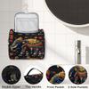 Adornori Elephant Bohemian Floral Travel Toiletry Bag for Men and Women, Large Hanging Makeup Bag Organizer Toiletries Bag for Travel, Cosmetic Bag with Handle view 3