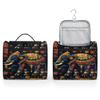 Adornori Elephant Bohemian Floral Travel Toiletry Bag for Men and Women, Large Hanging Makeup Bag Organizer Toiletries Bag for Travel, Cosmetic Bag with Handle view 4