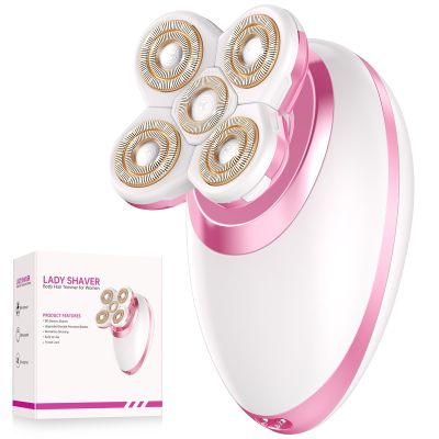 Electric Razors for Women Legs, Flawless Electric Shaver for Women, Rechargeable Waterproof Women's Electric Trimmer for Arms Legs Underarms and Pubic Area (Pink)