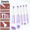 10Pieces Beadable Makeup Brushes Solid Color Diy Makeup Comestic Brushes Beaded Brushes Kit for DIY Beaded Eyeshadow Brush (Beadable Makeup Brushes-10pieces=2Sets) view 3