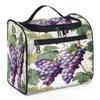Adornori Purple Fruit Grape Travel Toiletry Bag for Men and Women, Large Hanging Makeup Bag Organizer Toiletries Bag for Travel, Cosmetic Bag with Handle view 1