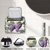 Adornori Purple Fruit Grape Travel Toiletry Bag for Men and Women, Large Hanging Makeup Bag Organizer Toiletries Bag for Travel, Cosmetic Bag with Handle view 3