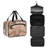 miaozhen Washpainting flower Rose Gold hanging bag travel bag with hanging with hook, designer multifunctional for travel accessories for women bolsas para maquillaje de mujer L view 2