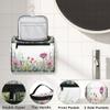 Adornori Wildflowers Botanical Travel Toiletry Bag for Men and Women, Large Hanging Makeup Bag Organizer Toiletries Bag for Travel, Cosmetic Bag with Handle view 3