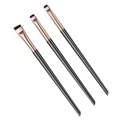 ARTSEWPLY Angled Eyeliner Brush Set 5-Piece Eyebrow and Eyeshadow Applicator Kit for Precise Makeup Application Suitable for Skin Types