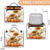 Adornori Pumpkins And Sunflowers Fall Travel Toiletry Bag for Men and Women, Large Hanging Makeup Bag Organizer Toiletries Bag for Travel, Cosmetic Bag with Handle view 2