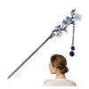 chinese hair sticks Flower Hair Sticks Forks Alloy Hair Clips Beads Chain Pendant Headpieces Women Retro Chinese Hair(Color1) view 4
