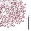 MECCANIXITY 3000pcs SS16 4mm Flatback Crystal Rhinestones, Resin Crystal Gems with Tweezer Dotting Pen Non Hotfix for Bedazzling Tumblers Mugs Bottles Nail DIY Crafts, Pink view 1