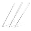 3 Pcs Makeup Spatula, Stainless Steel Cosmetic Spatula Double-Headed Makeup Spatulas for Mixing Foundation Cosmetics Professional Beginner view 1