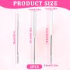 3 Pcs Makeup Spatula, Stainless Steel Cosmetic Spatula Double-Headed Makeup Spatulas for Mixing Foundation Cosmetics Professional Beginner view 2