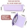 BAREFOOT CARIBOU Hair Tools Travel Bag and Heat Resistant Mat for Flat Irons, Straighteners, Curling Iron, and Haircare Accessories, 2-in-1 design, with Interior Pockets, Portable Organizer (Lilac) view 2