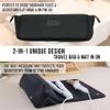 BAREFOOT CARIBOU Hair Tools Travel Bag and Heat Resistant Mat for Flat Irons, Straighteners, Curling Iron, and Haircare Accessories, 2-in-1 design, with Interior Pockets, Organizer (Mesh Black) view 4