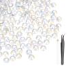 MECCANIXITY 2000pcs SS20 5mm Flatback Crystal Rhinestones, Resin Crystal Gems with Tweezer Dotting Pen Non Hotfix for Bedazzling Tumblers Mugs Bottles Nail DIY Crafts, AB Color view 1