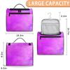 Adornori Pink Travel Toiletry Bag for Men and Women, Large Hanging Makeup Bag Organizer Toiletries Bag for Travel, Cosmetic Bag with Handle view 2